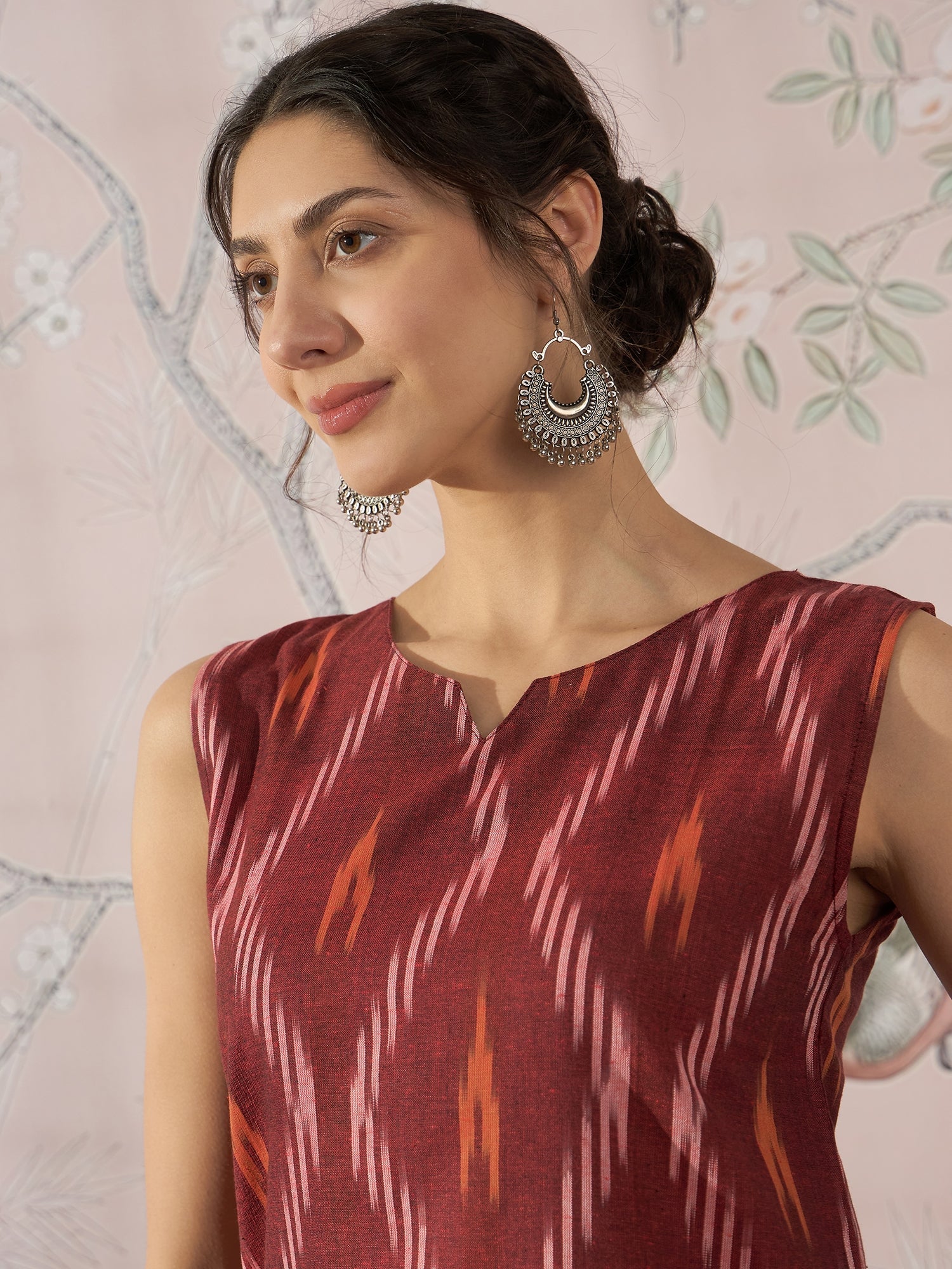 InWeave Rust Ikkat W/S Top 