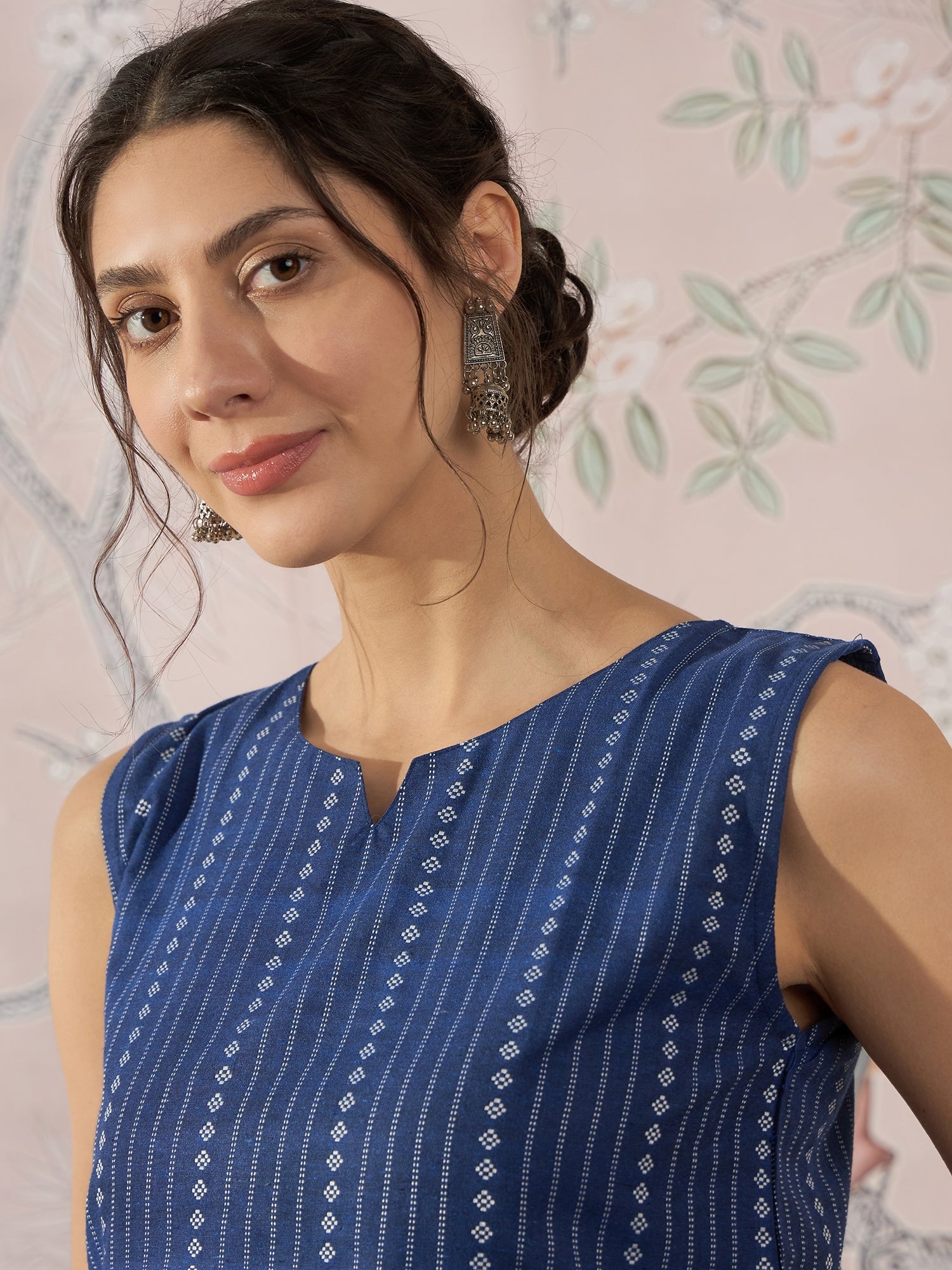 InWeave Indigo Striped Kantha W/S Top 