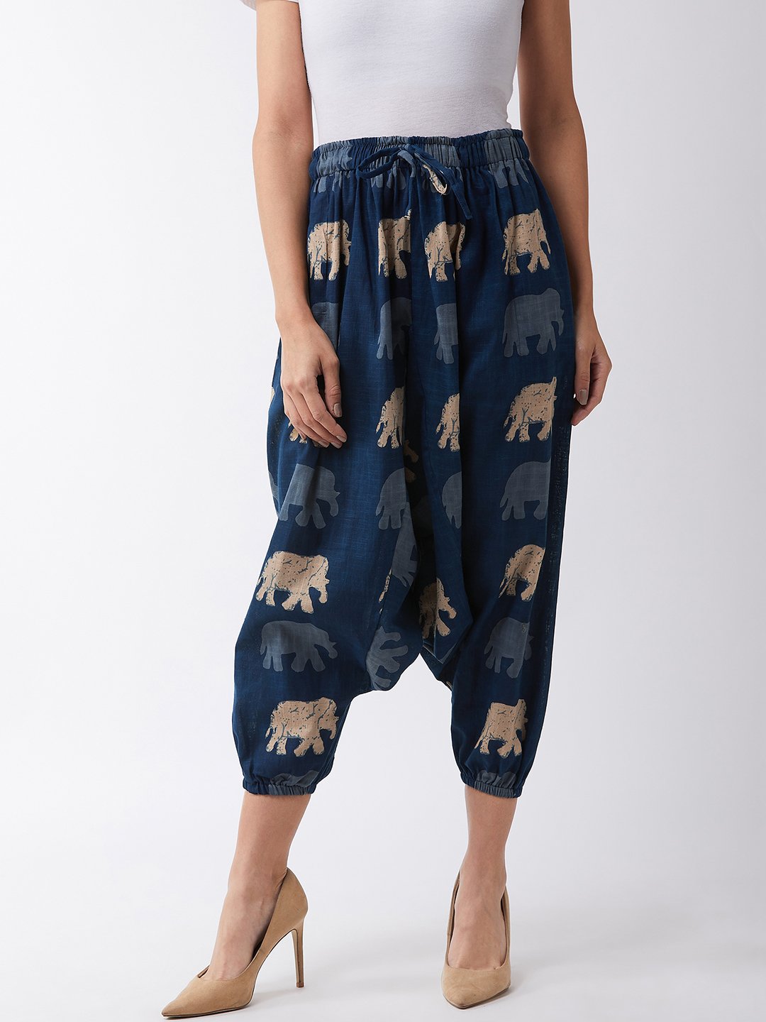 InWeave Elephant Print Harem Pants 