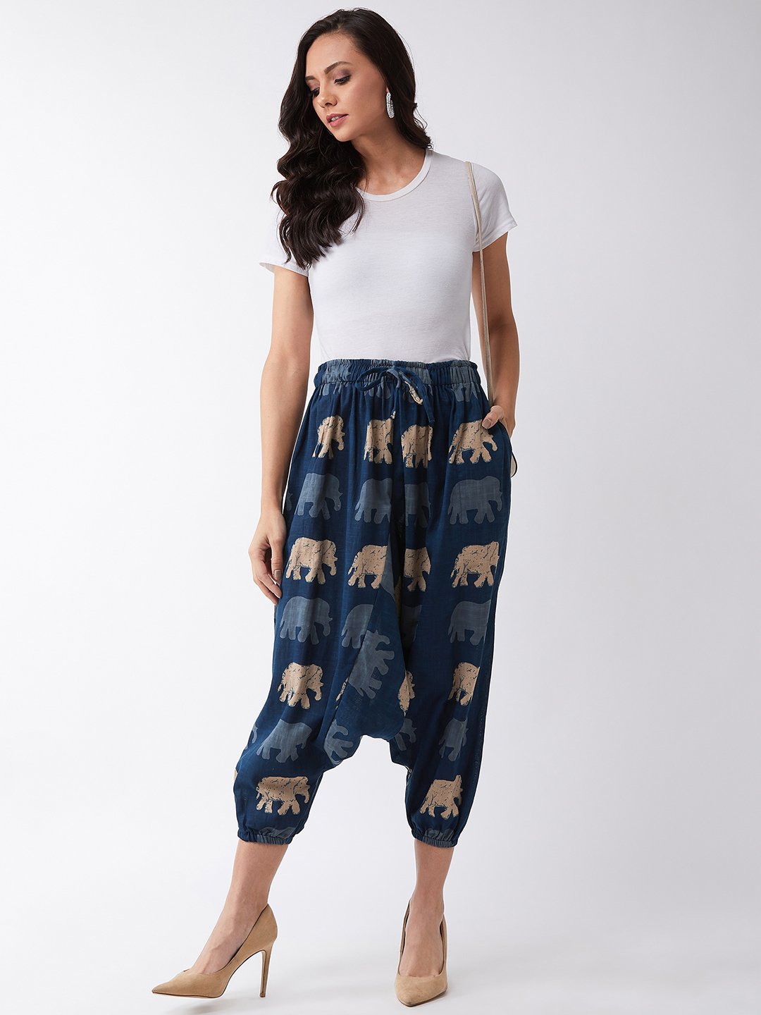 InWeave Elephant Print Harem Pants 