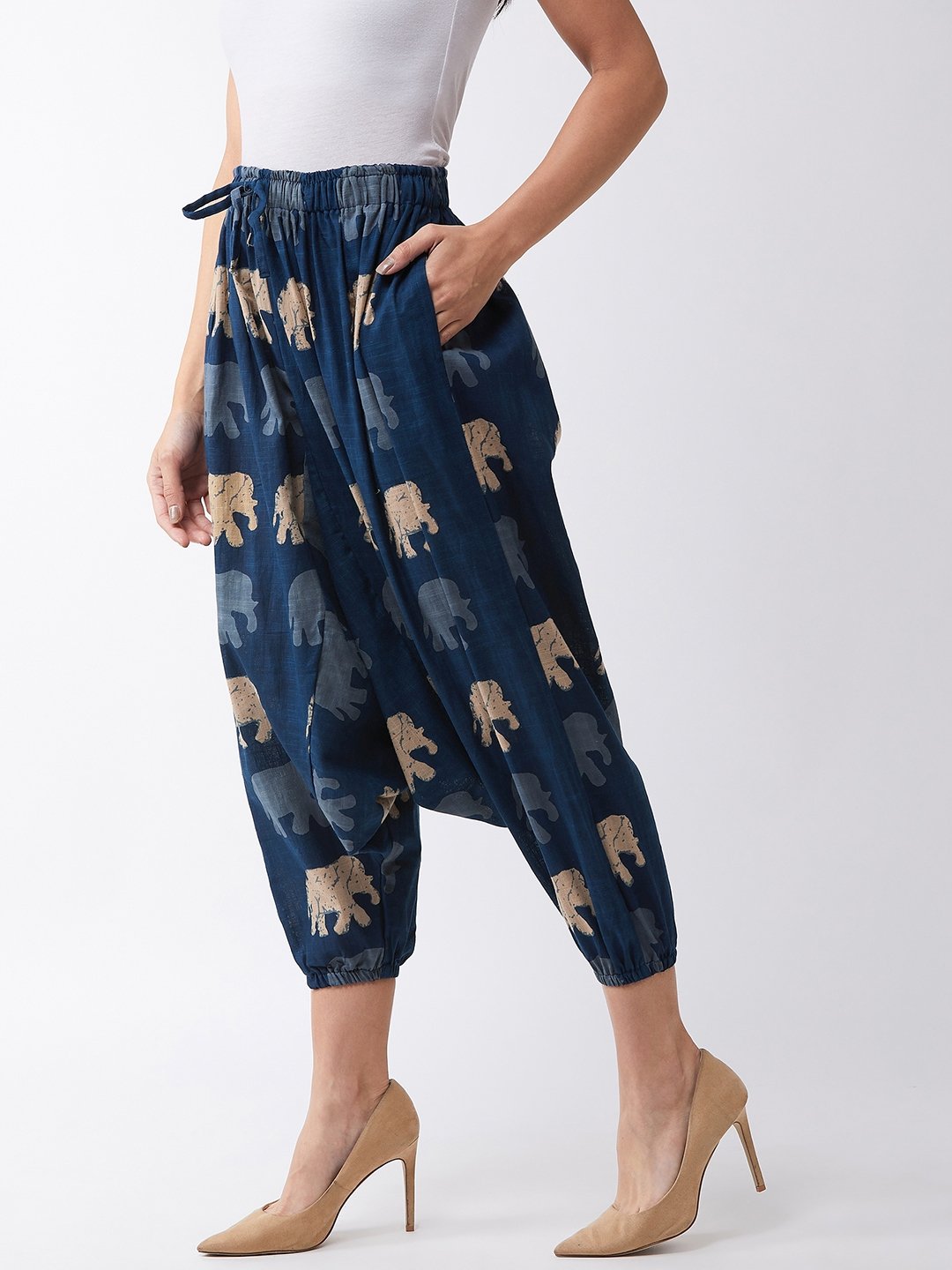 InWeave Elephant Print Harem Pants 