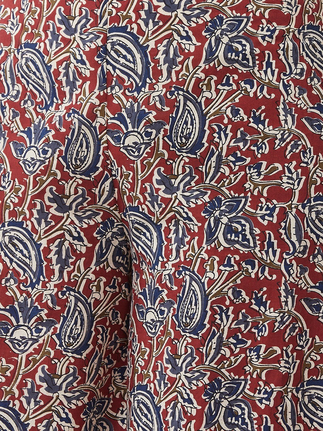 InWeave Women's Maroon Kalamkari Palazzo 