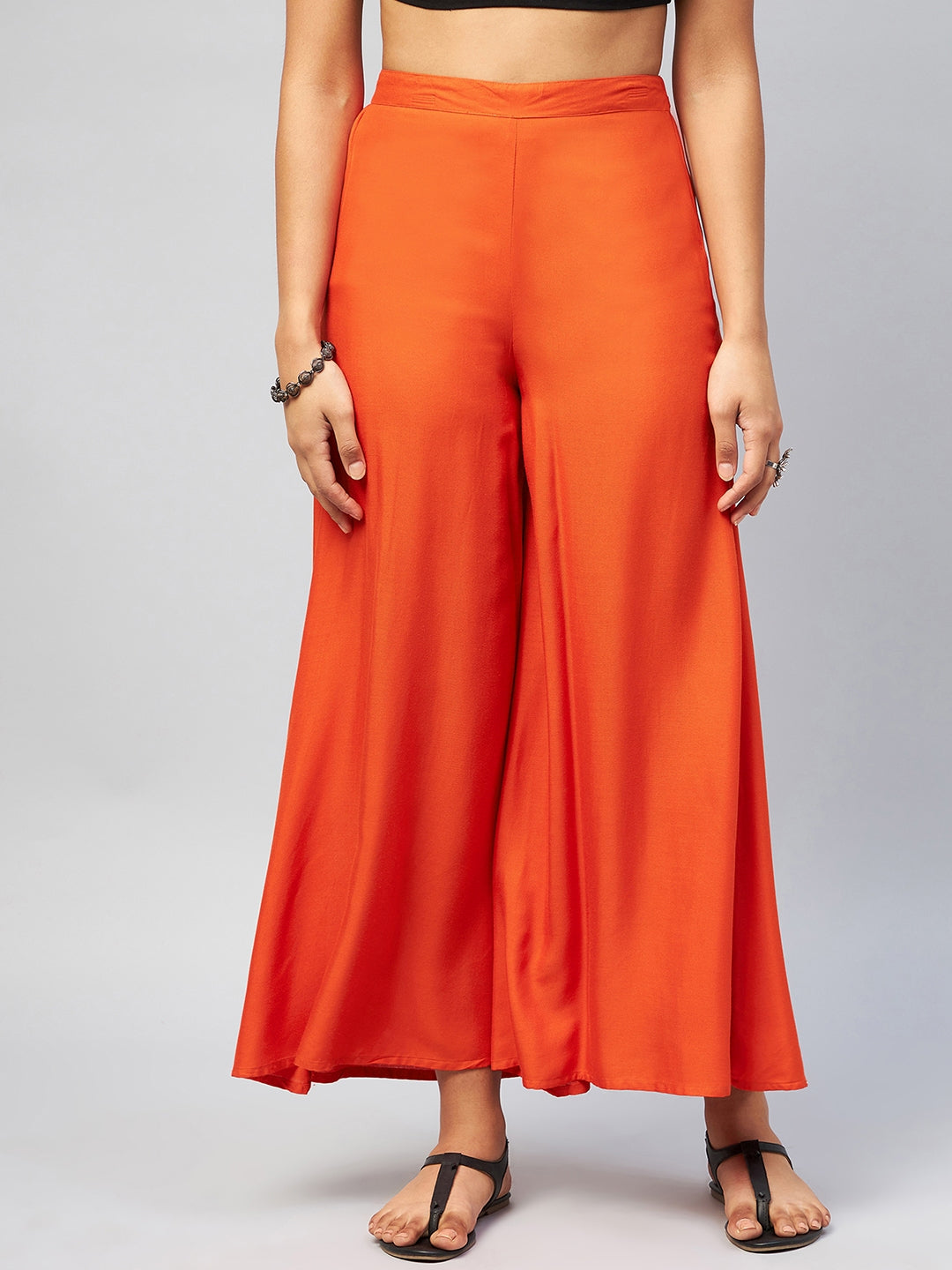 InWeave Solid Orange Palazzo 