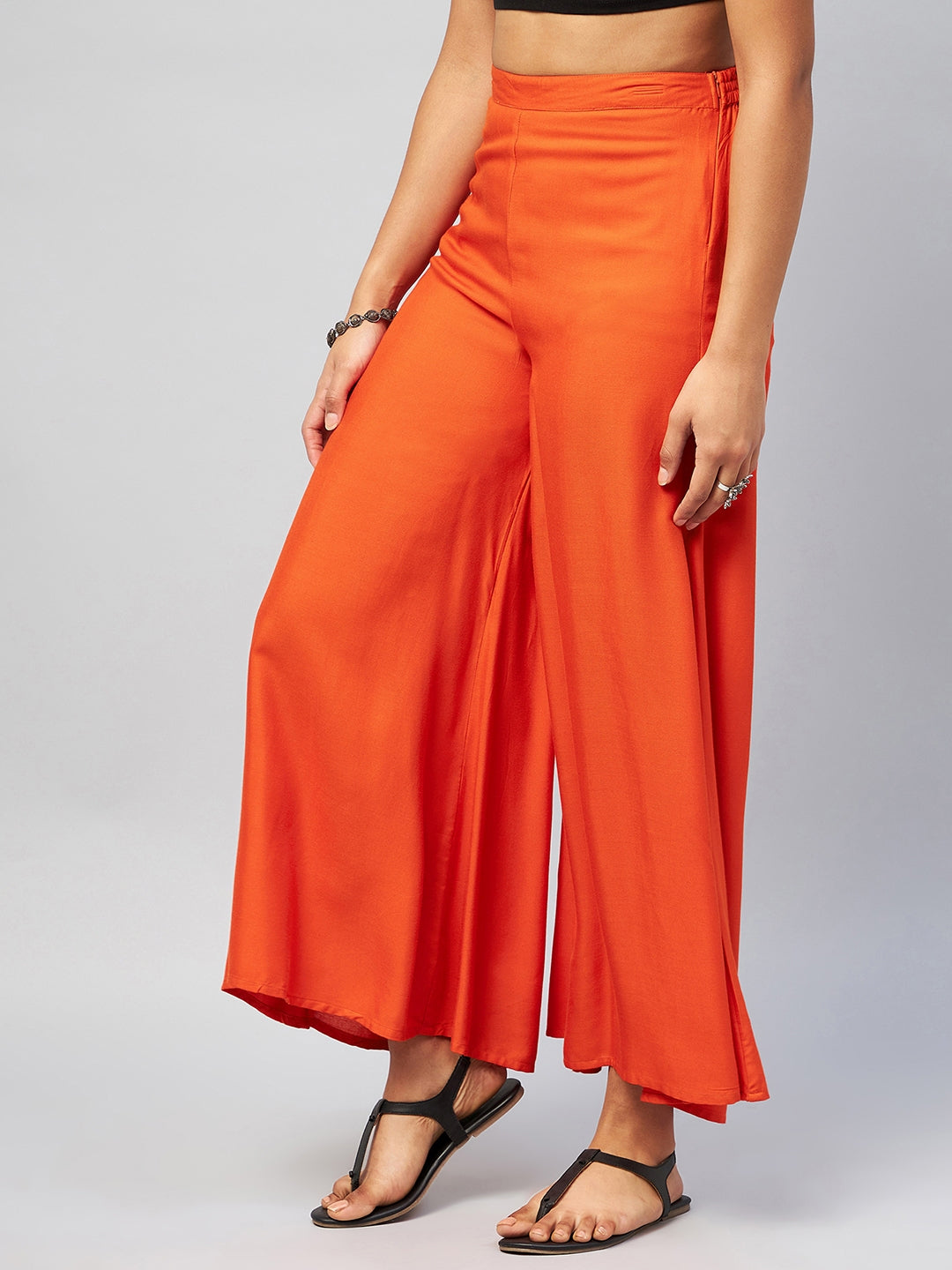InWeave Solid Orange Palazzo 