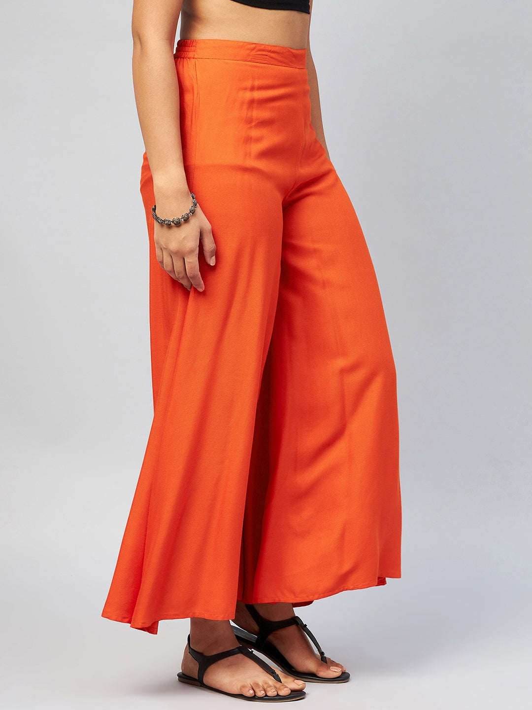 InWeave Solid Orange Palazzo 