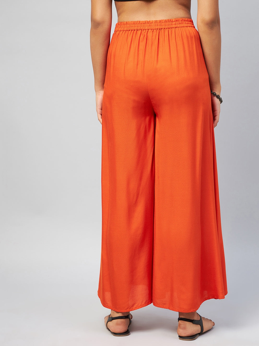 InWeave Solid Orange Palazzo 