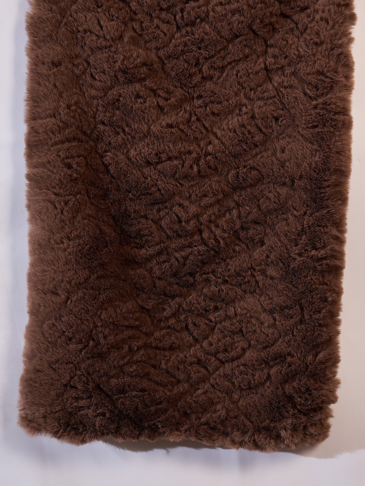 InWeave Dull Brown Rabbit Faux Fur Cape 