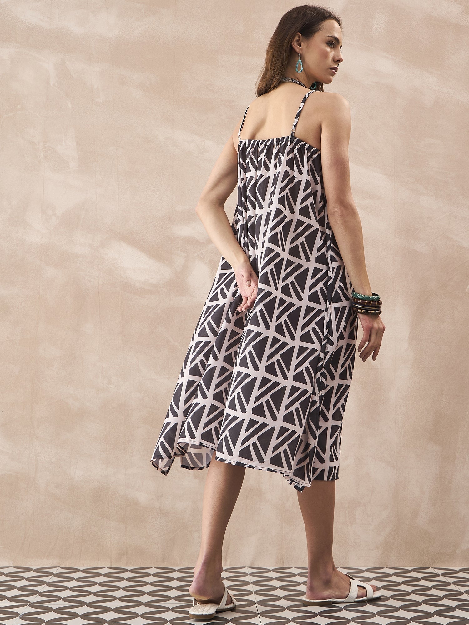 InWeave Black Ivory Strappy Dress 