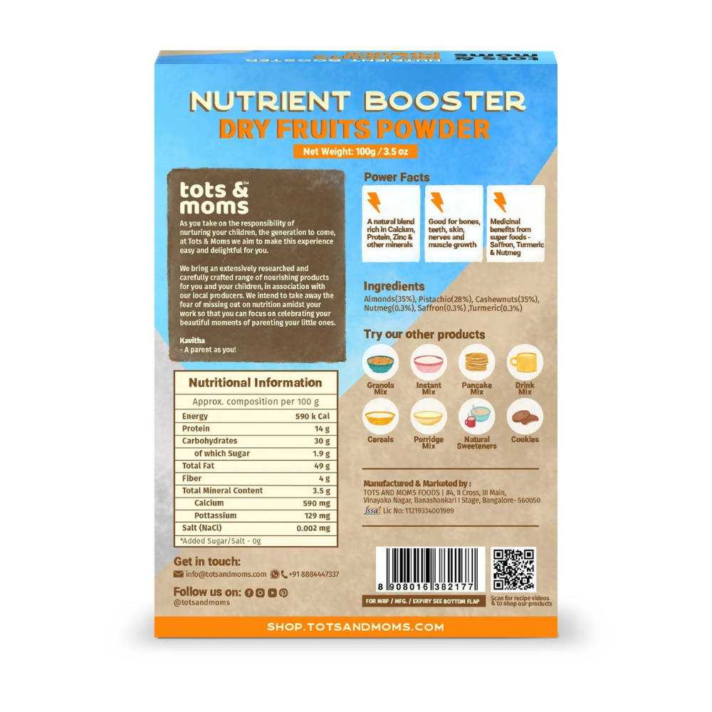 Tots and Moms Dry Fruits Powder 