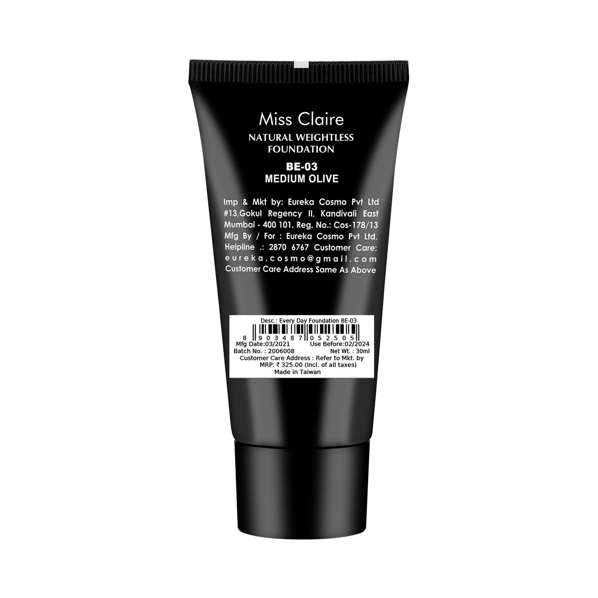 Miss Claire Everyday Foundation - Be-03 Medium Olive