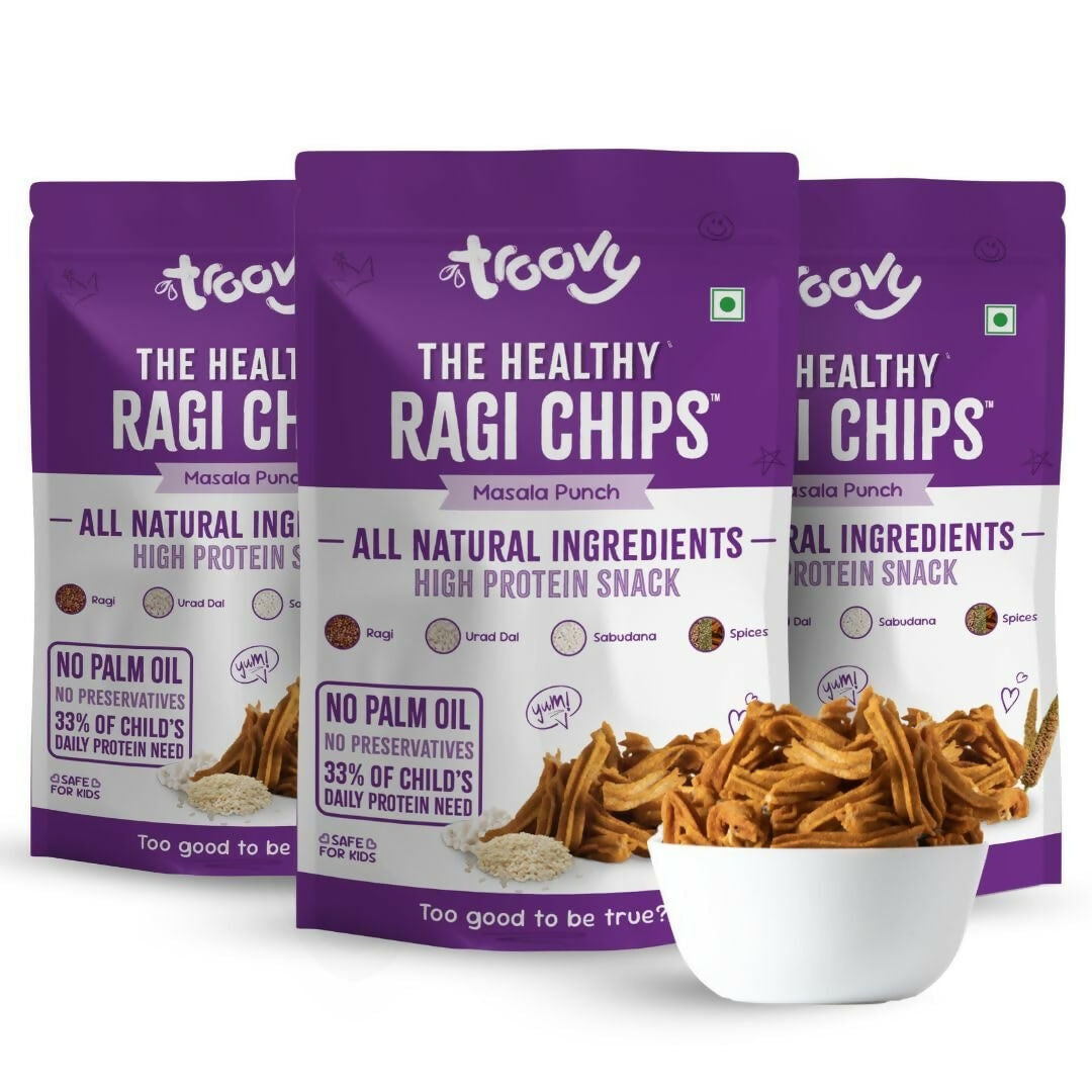 Troovy Healthy Masala Ragi Chips Tasty & High Protein Snacks  Grab2Buy Troovy Grab2Buy