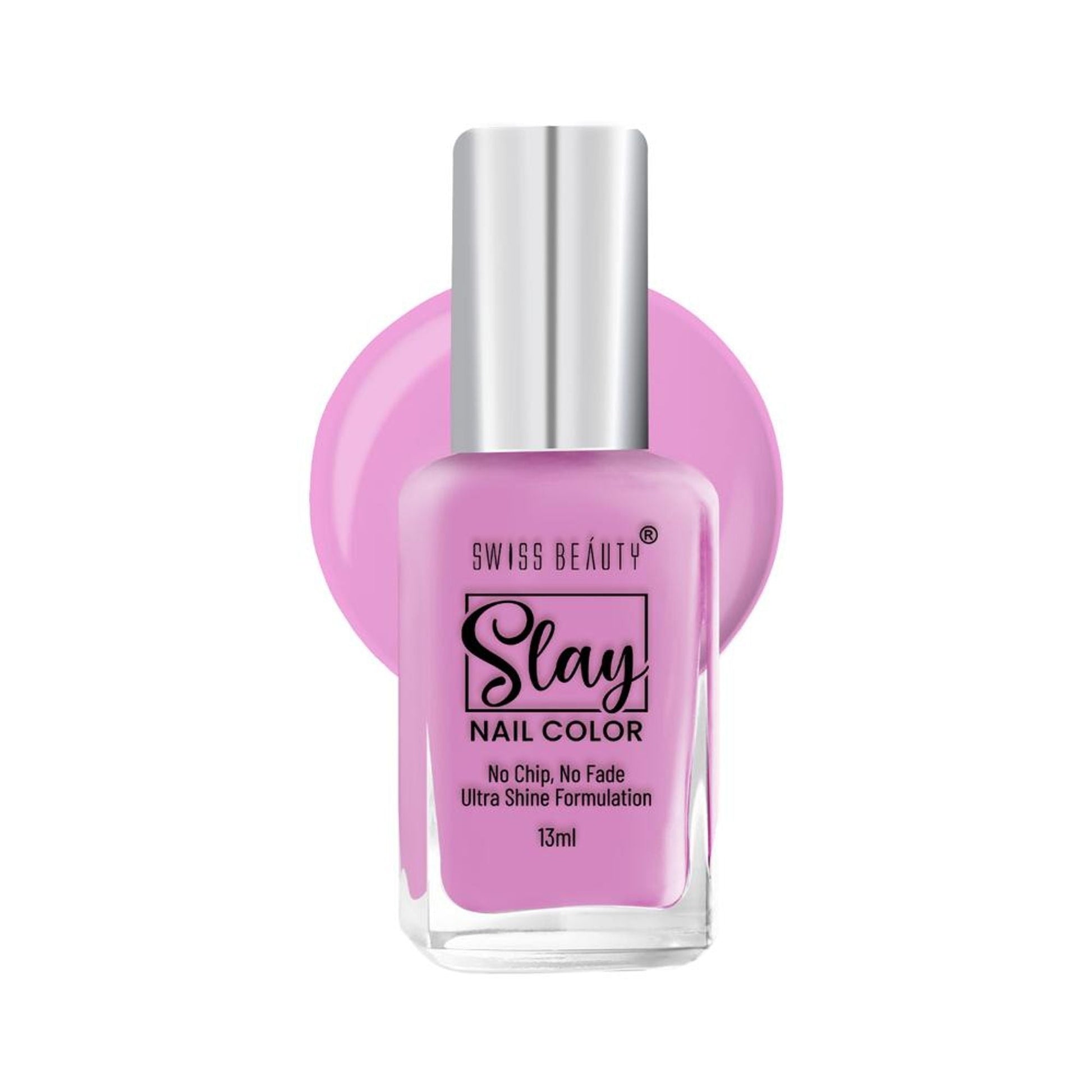 Swiss Beauty Slay Nail Color Ultra Shine Formulation - 01 Rush Pink