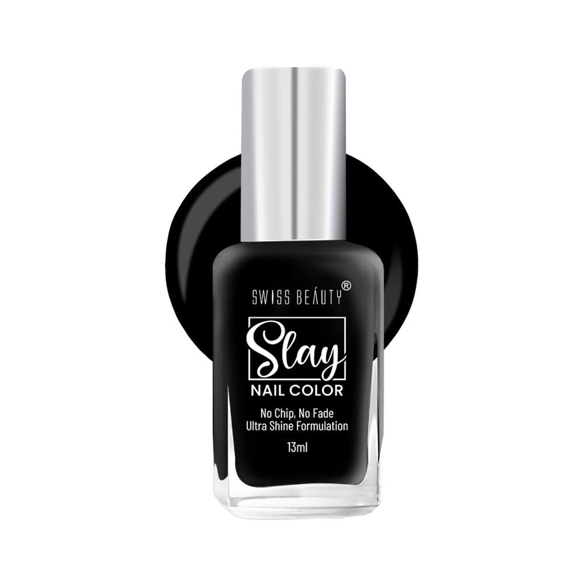 Swiss Beauty Slay Nail Color Ultra Shine Formulation - 22 Mid Night