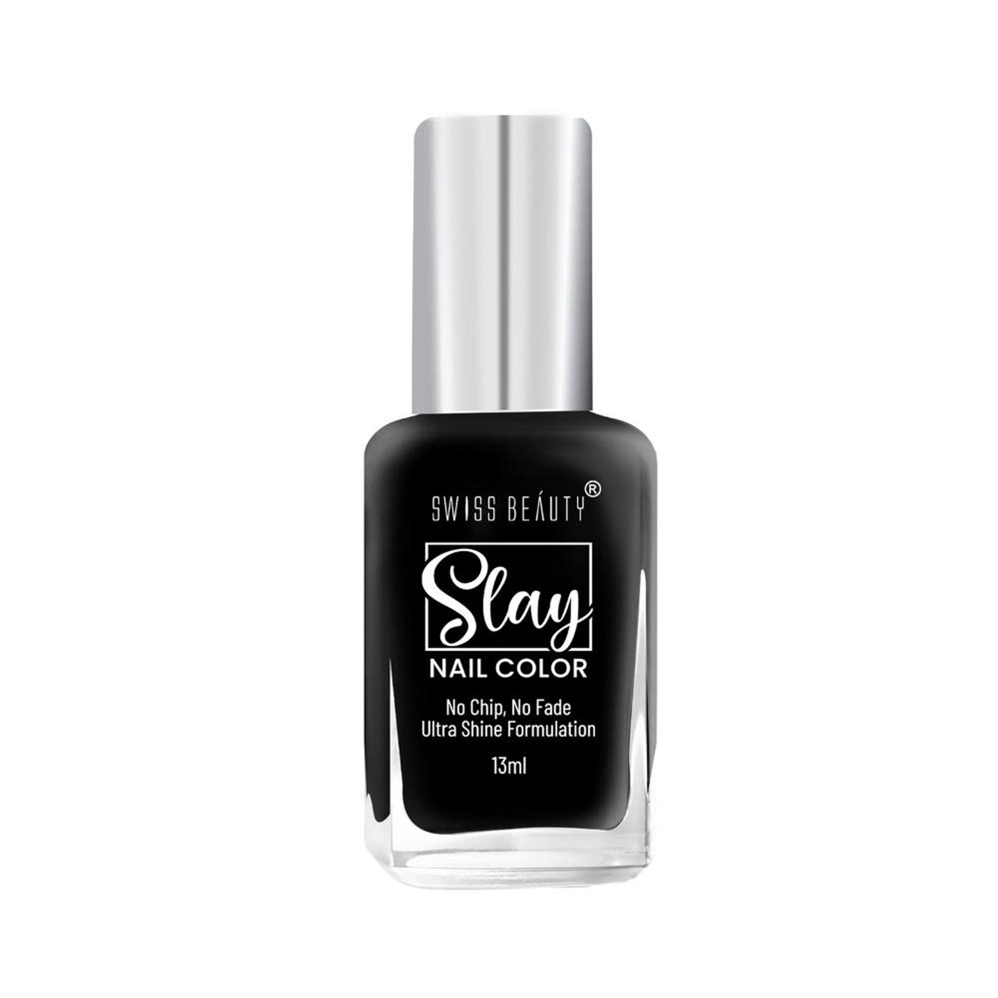 Swiss Beauty Slay Nail Color Ultra Shine Formulation - 22 Mid Night