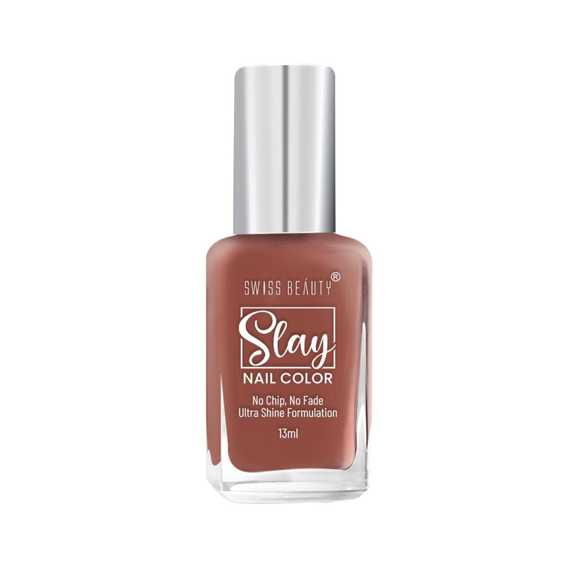 Swiss Beauty Slay Nail Color Ultra Shine Formulation - 33 Rose Wood