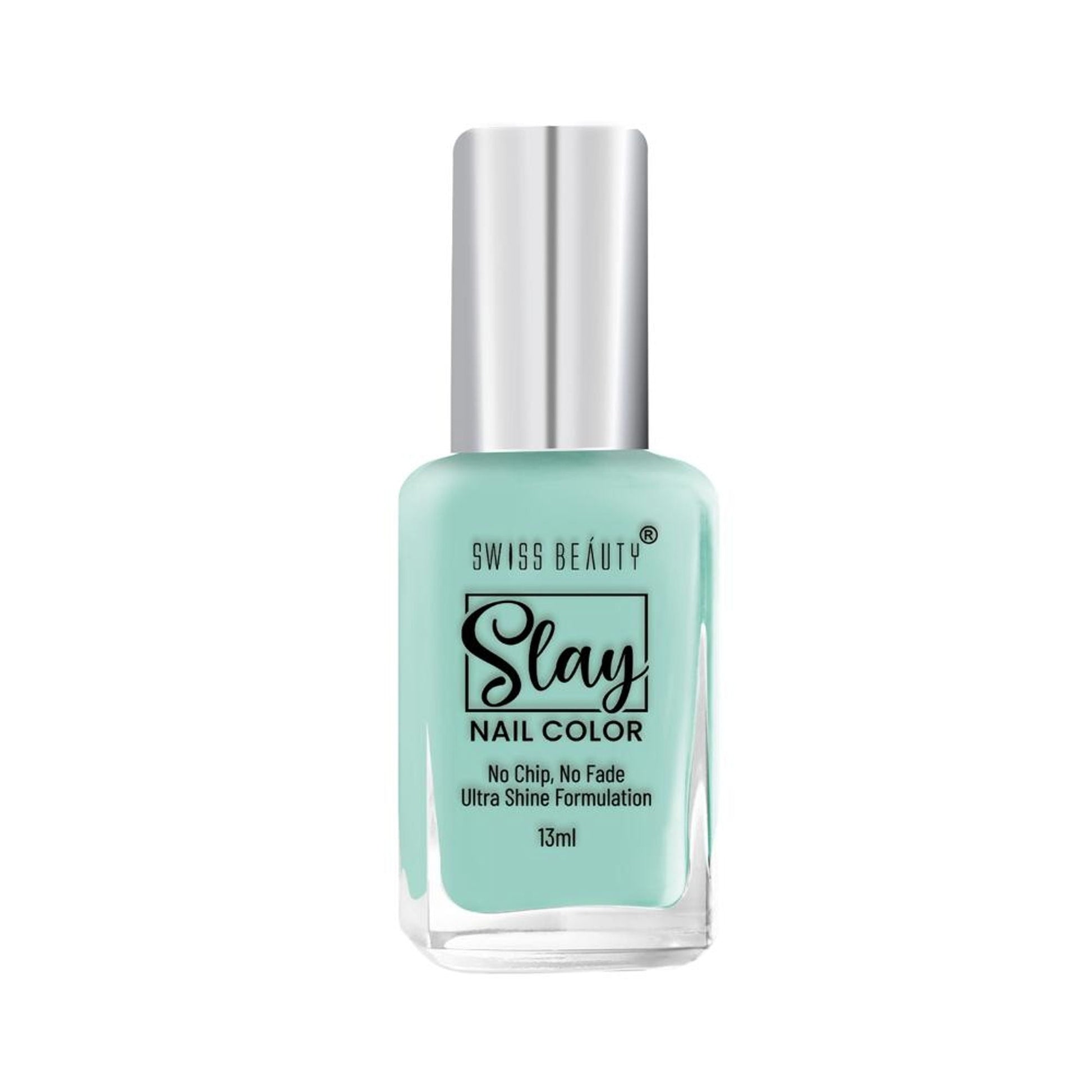 Swiss Beauty Slay Nail Color Ultra Shine Formulation - 43 Tropical Green