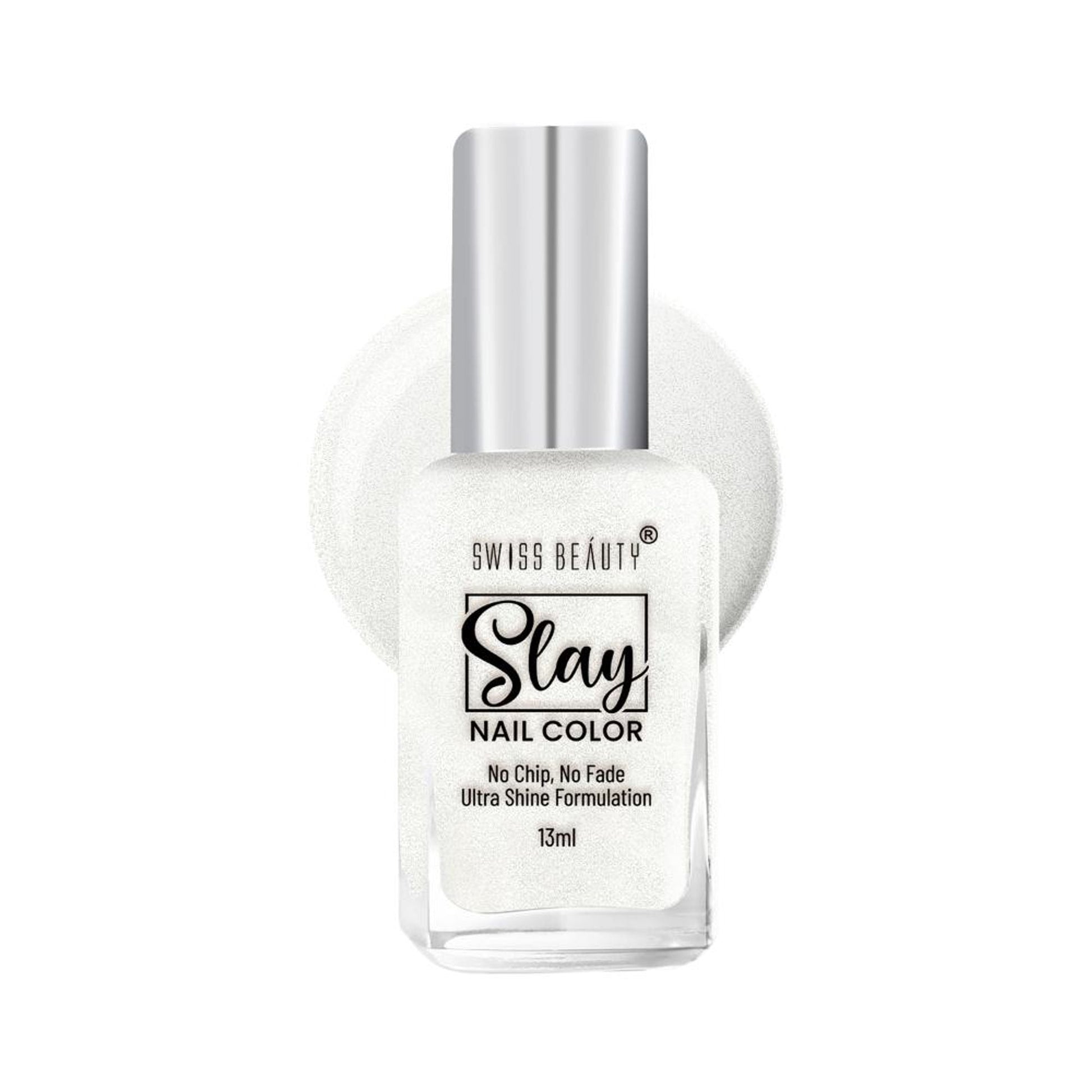Swiss Beauty Slay Nail Color Ultra Shine Formulation - 54 Pearl