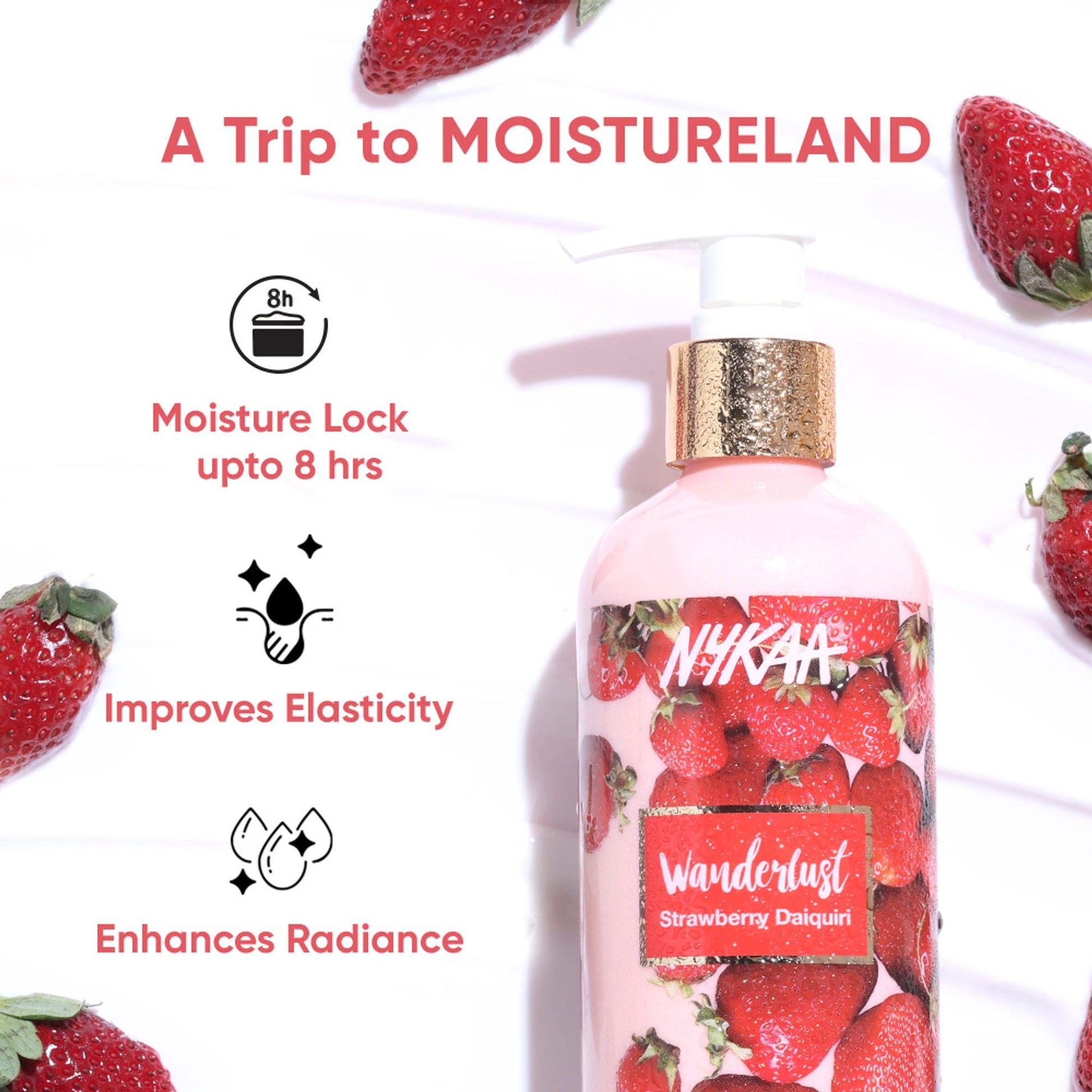 Wanderlust Moisturizing Body Lotion - Strawberry Daiquiri  Grab2Buy Wanderlust Grab2Buy