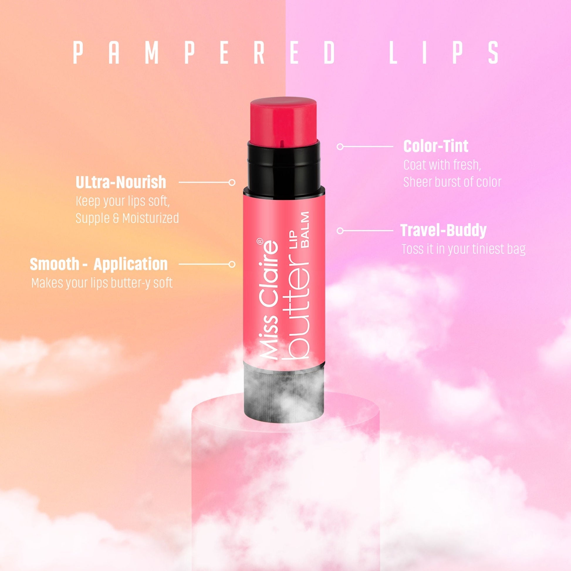 Miss Claire Butter Lip Balm - Macaron | Swadesiicart