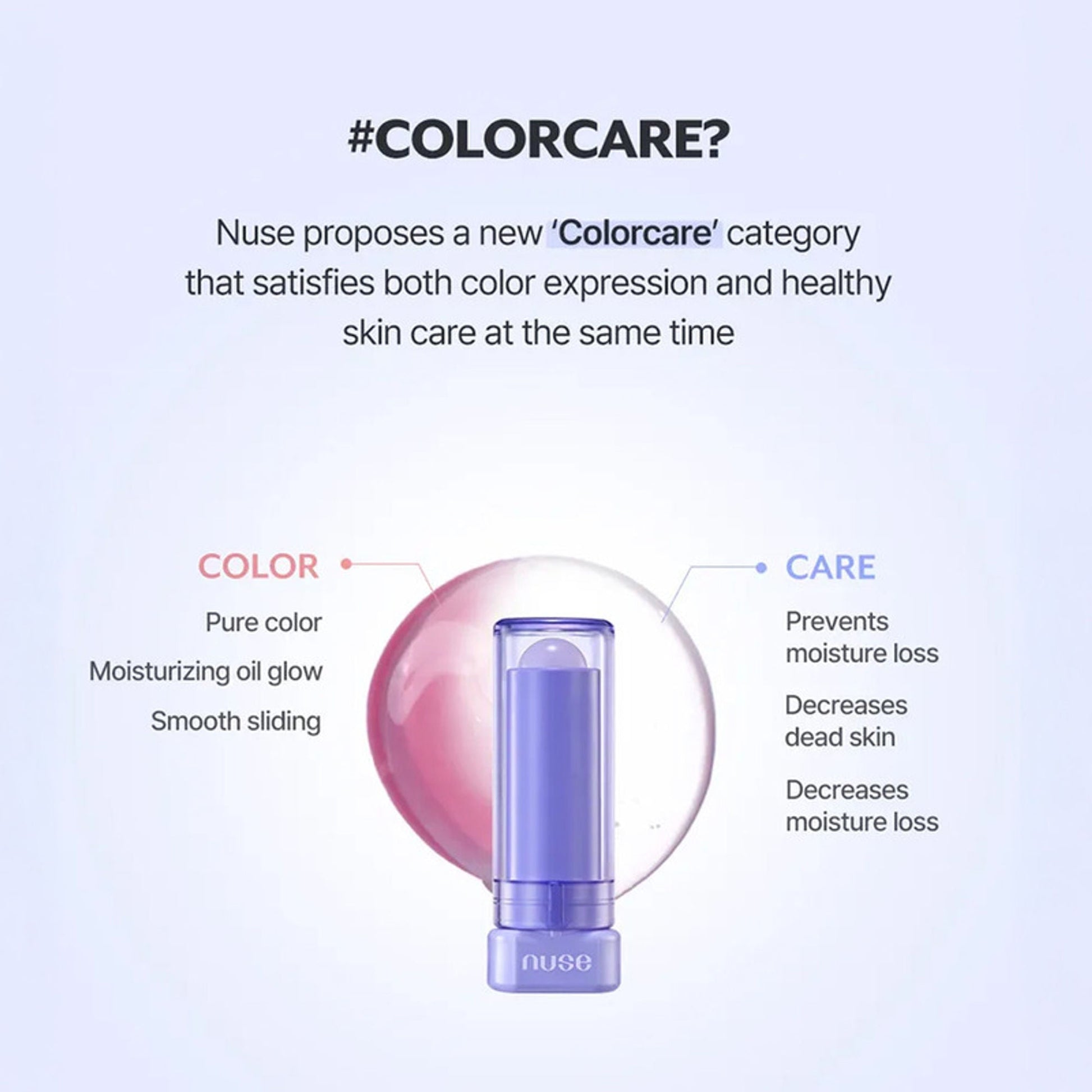 NUSE Color Care Lip balm - French Nude