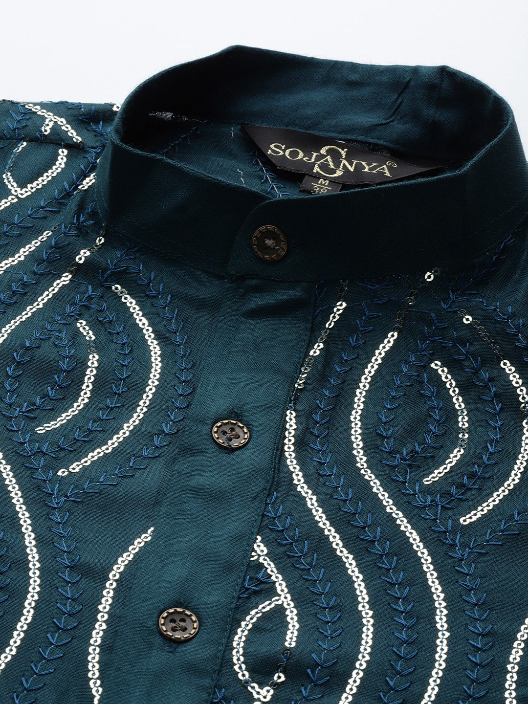 Sojanya Men Quirky Embroidered Sequinned Kurta 