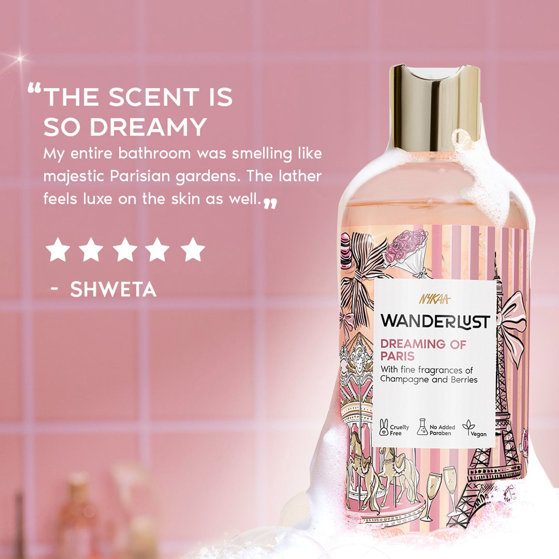 Wanderlust Shower Gels - Dreaming-Of-Paris  Grab2Buy Wanderlust Grab2Buy