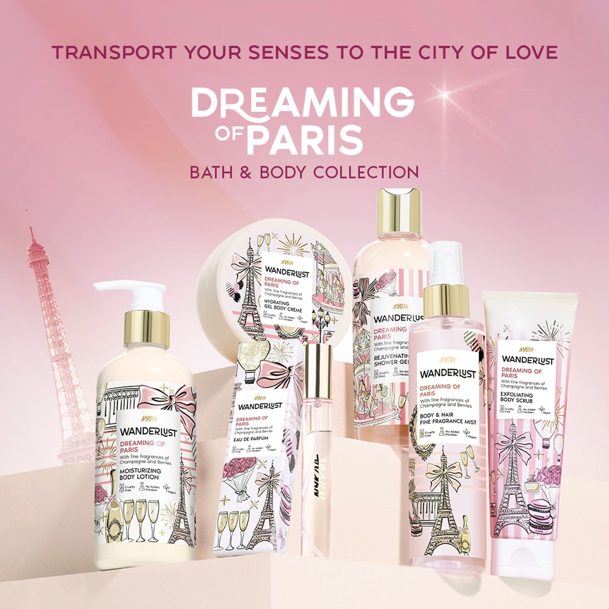 Wanderlust Shower Gels - Dreaming-Of-Paris  Grab2Buy Wanderlust Grab2Buy