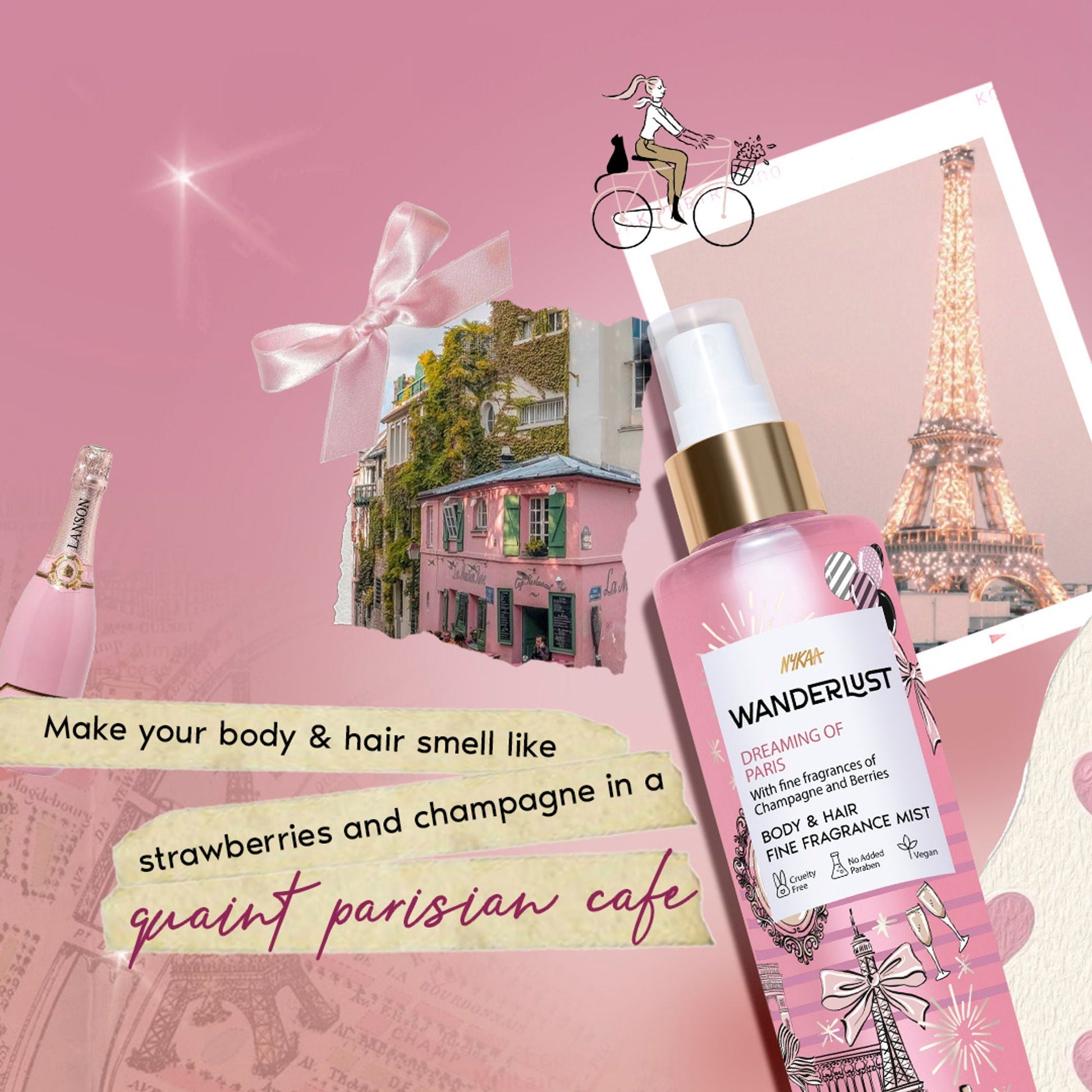 Wanderlust Fragrance Mist For Her - Dreaming-Of-Paris  Grab2Buy Wanderlust Grab2Buy