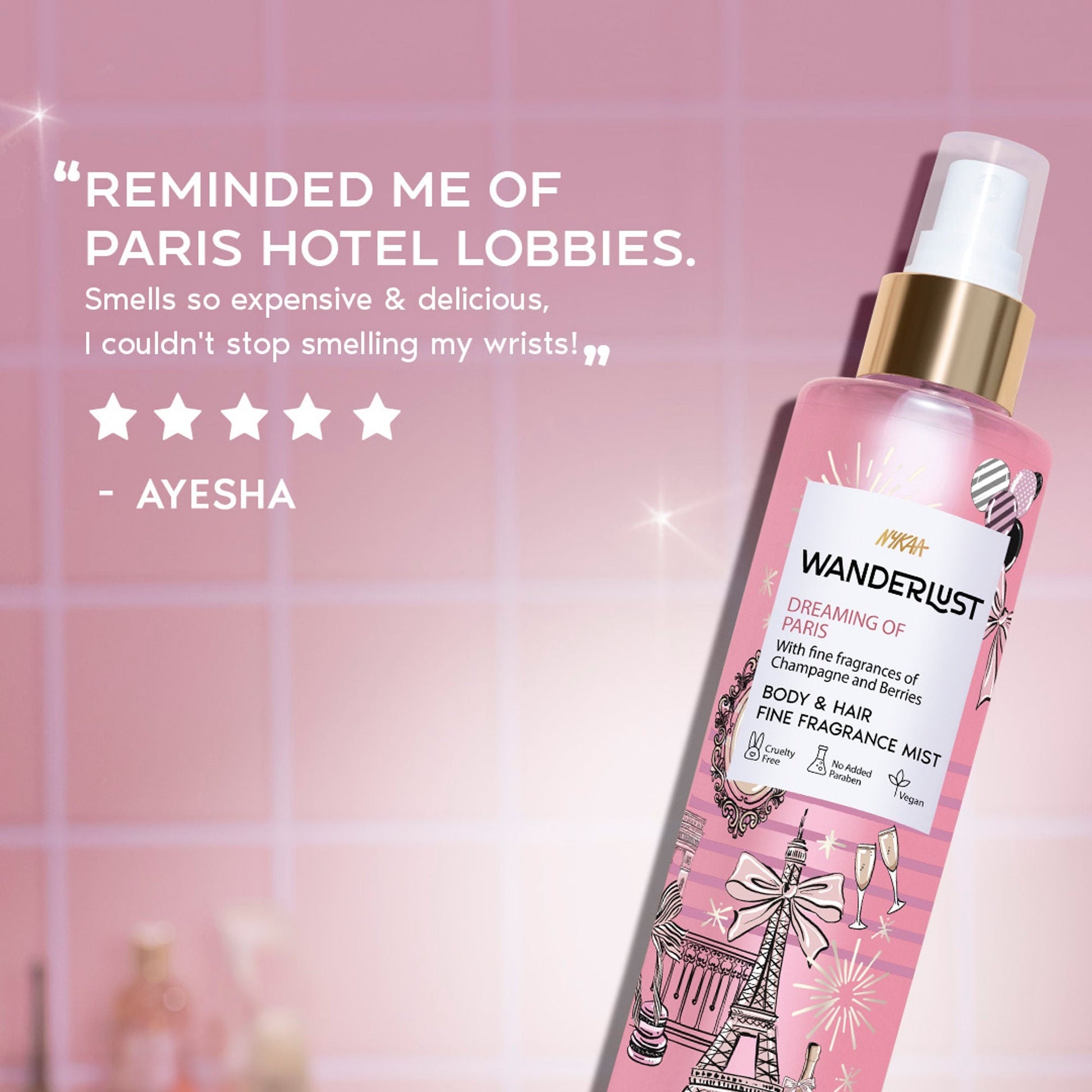 Wanderlust Fragrance Mist For Her - Dreaming-Of-Paris  Grab2Buy Wanderlust Grab2Buy