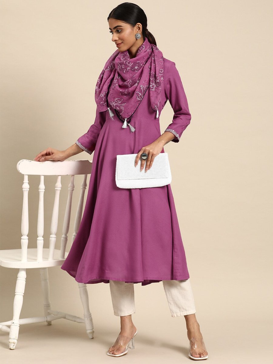 All About You Women A-Line Kurta with a Dupatta