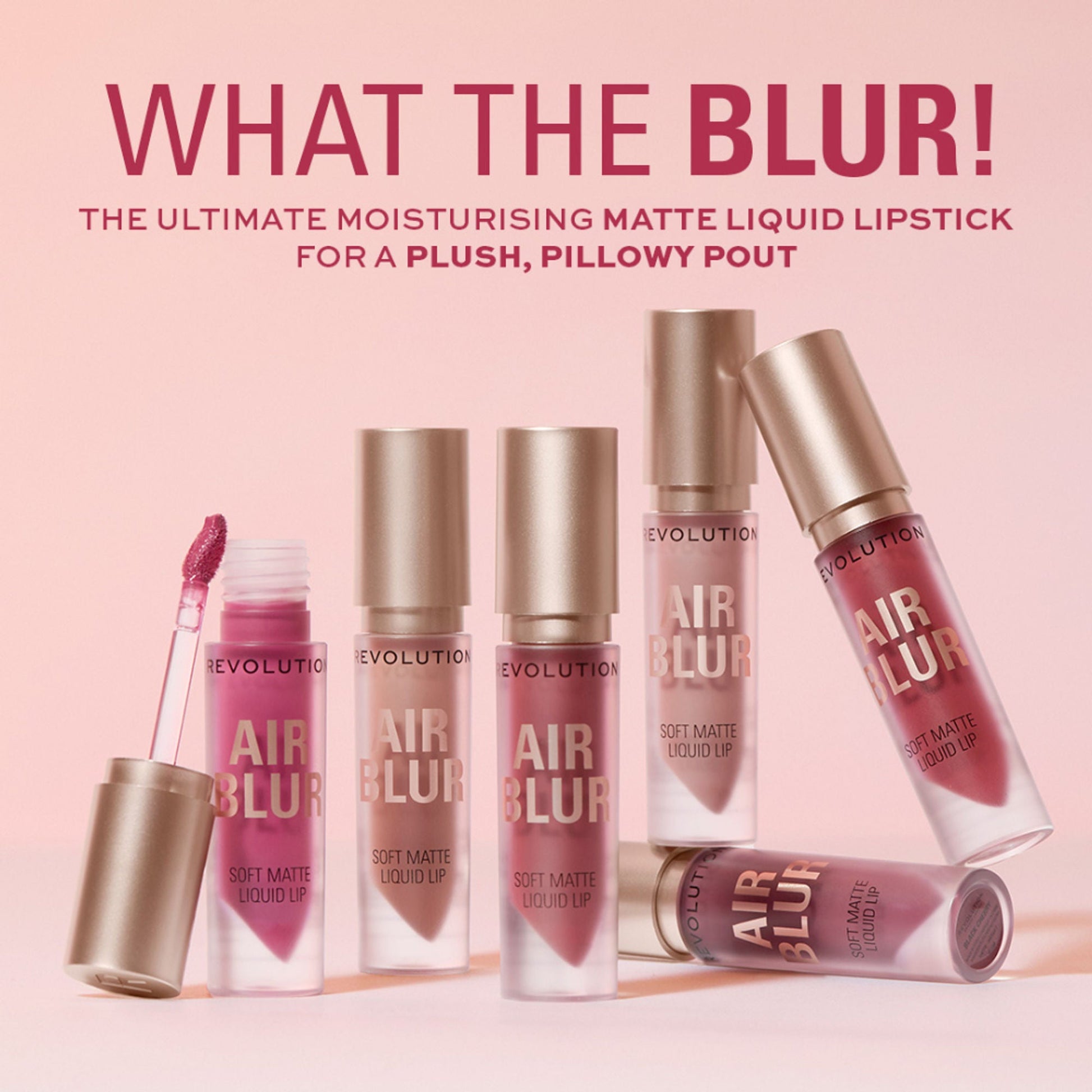 Makeup Revolution Air Blur Matte Liquid Lipstick - Ballet