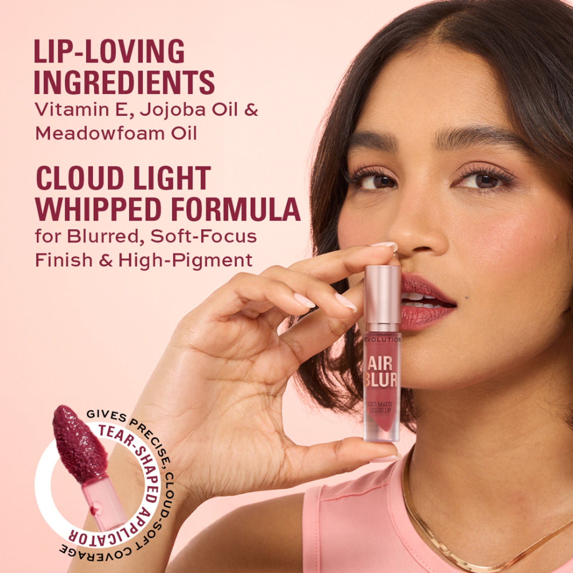 Makeup Revolution Air Blur Matte Liquid Lipstick - Siren