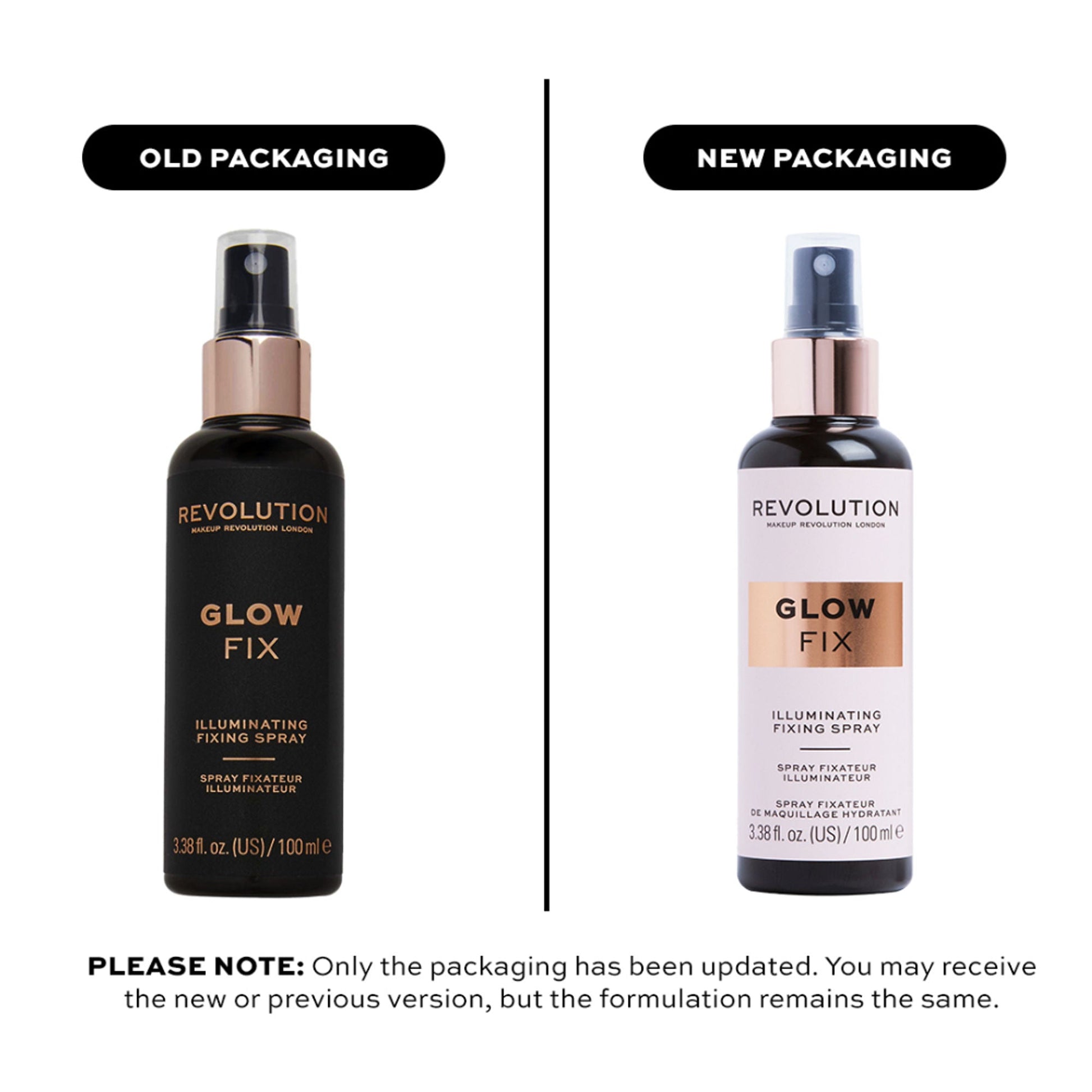Makeup Revolution Glow fix Illuminating Fixing Spray