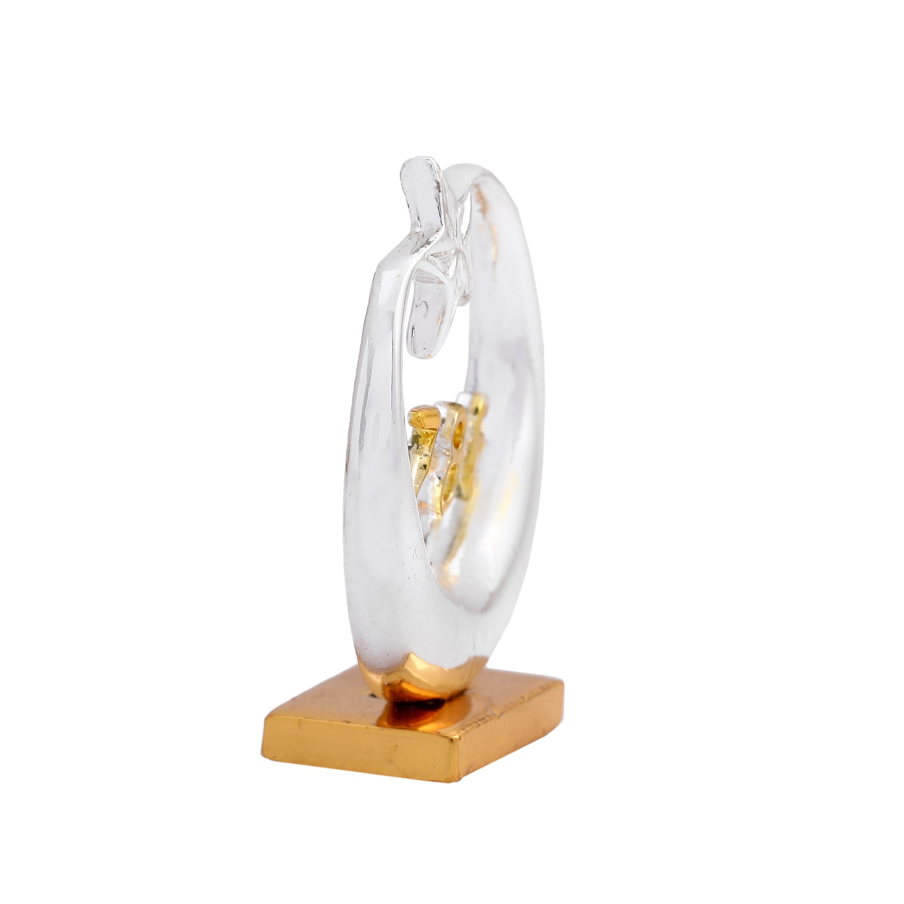 Estele Gold-Polished Spiritual 786 Chand Taara Idol for Home Decorative/ Car Dashboard 