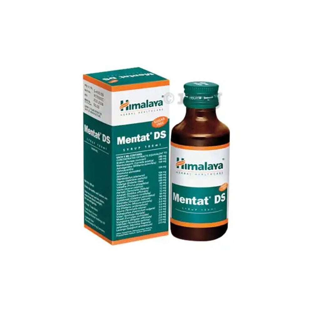 Himalaya Herbals Mentat DS Syrup | Ayurvedic Brain Tonic for Memory, Focus & Cognitive Health 