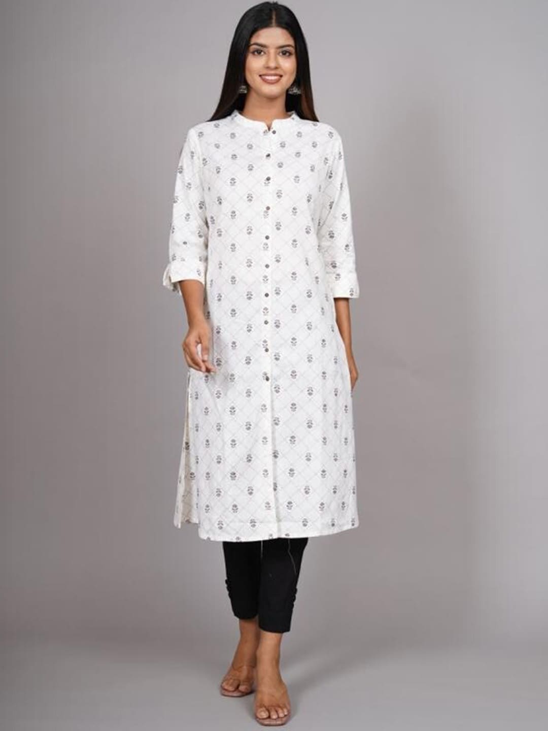 HERE&NOW Geometric Printed Kurta