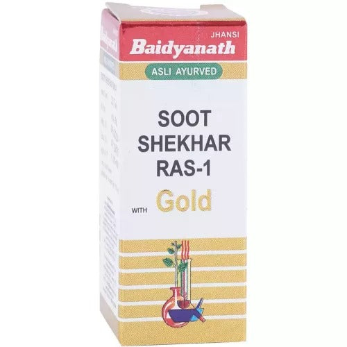 Baidyanath Jhansi Sutshekhar Ras No 1 with Gold 