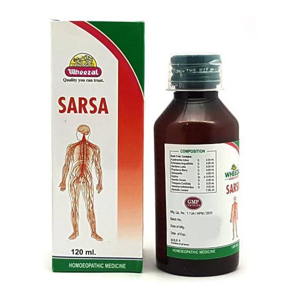 Wheezal Homeopathy Sarsa Syrup 