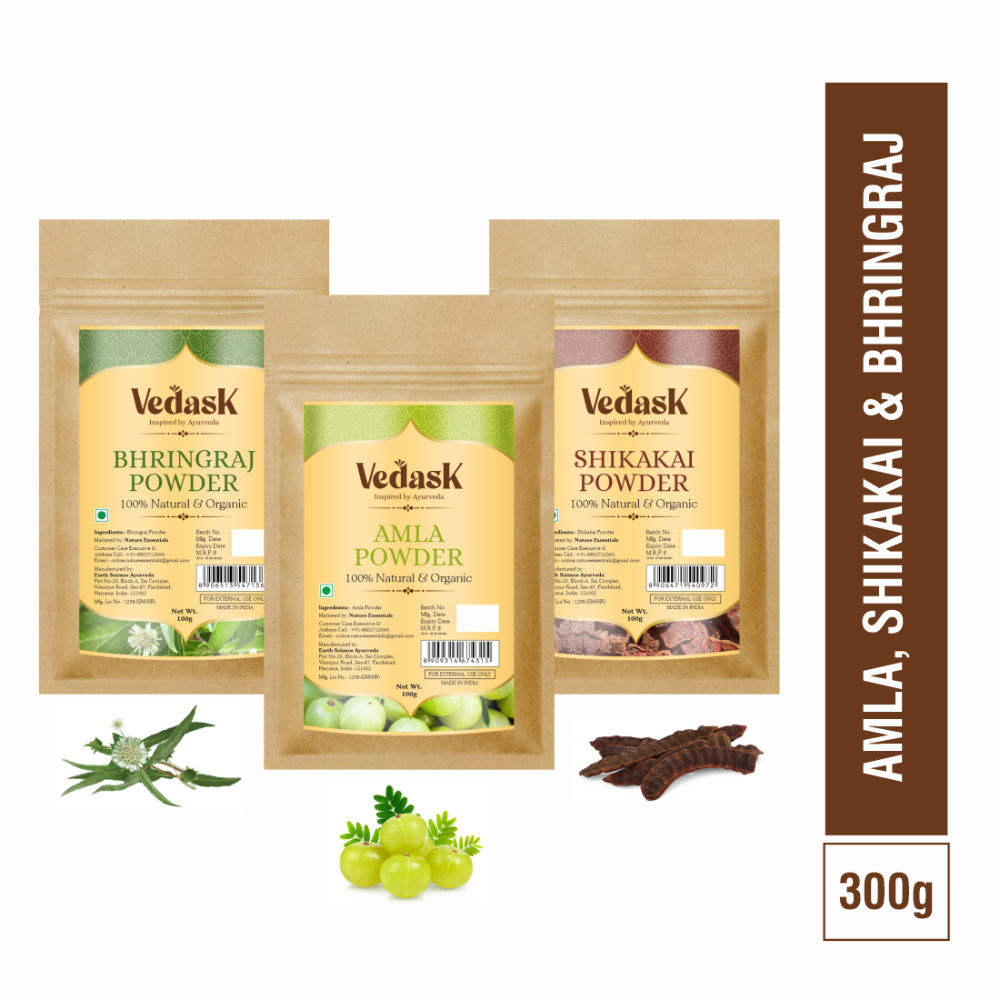 Vedask Organic Hair Pack Powder Mask Combo  Grab2Buy Vedask Grab2Buy