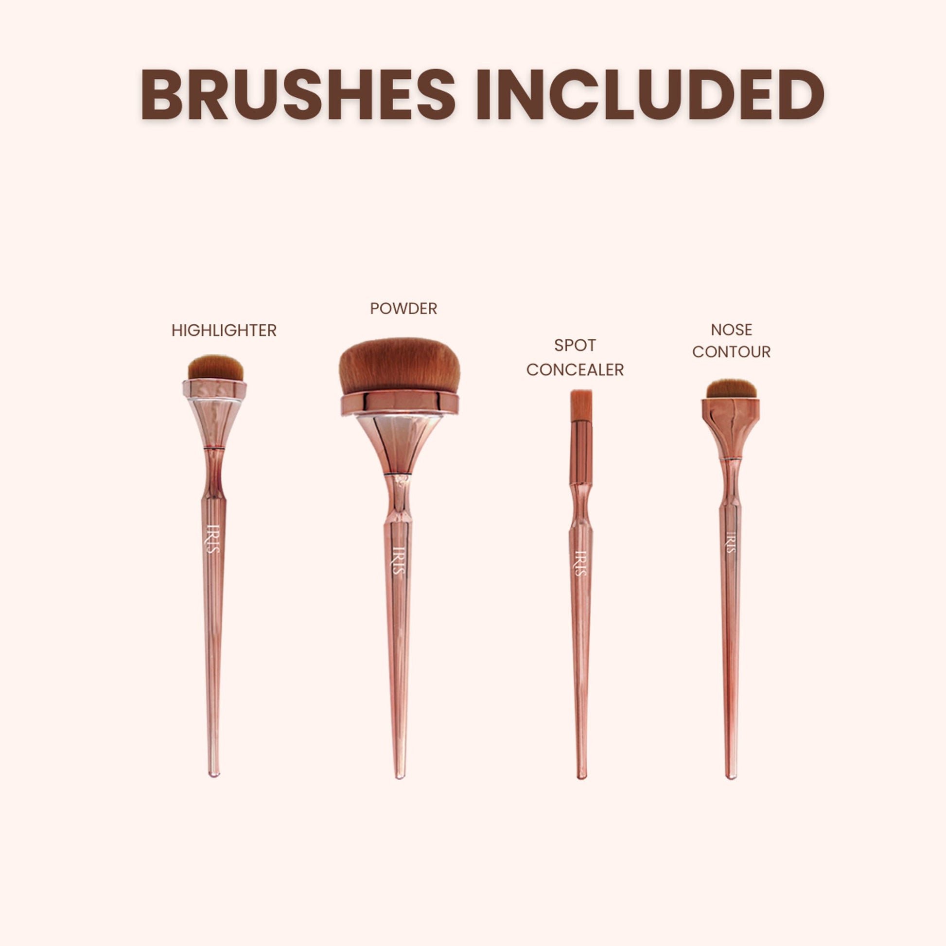 IRIS COSMETICS Luminous Face Brush Set