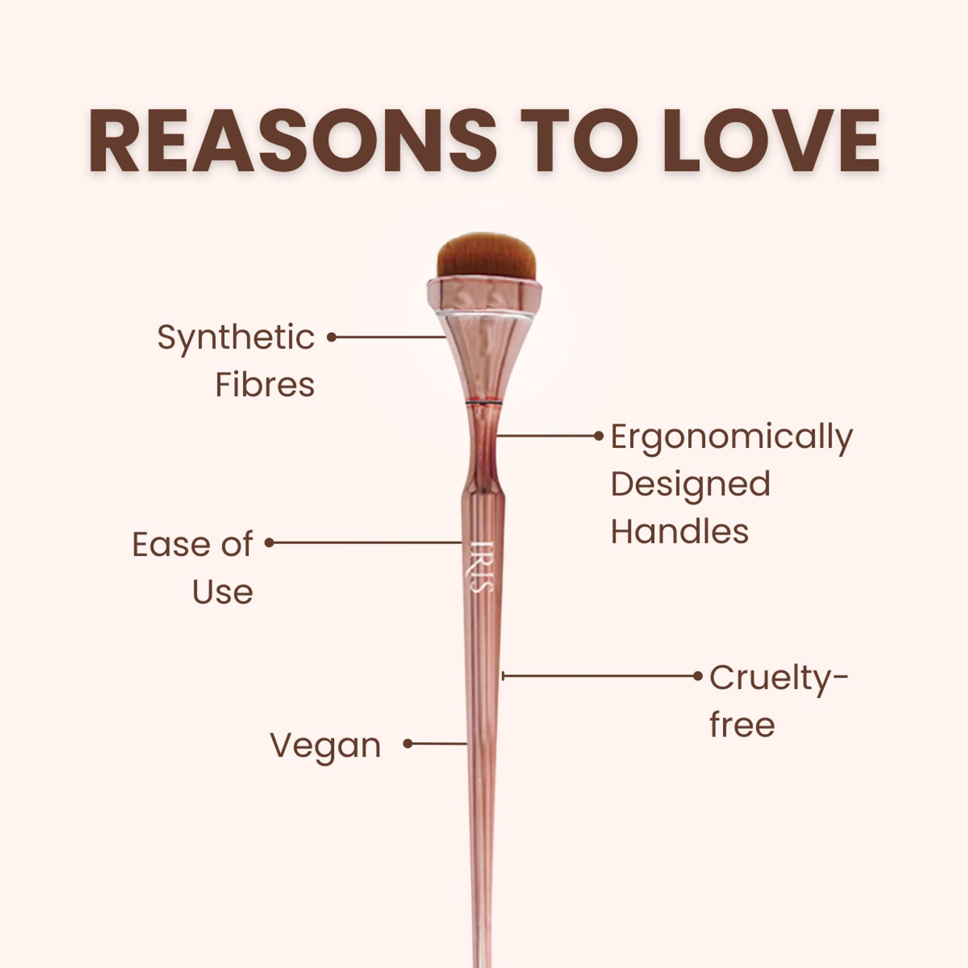 IRIS COSMETICS Luminous HD Highlighter Brush
