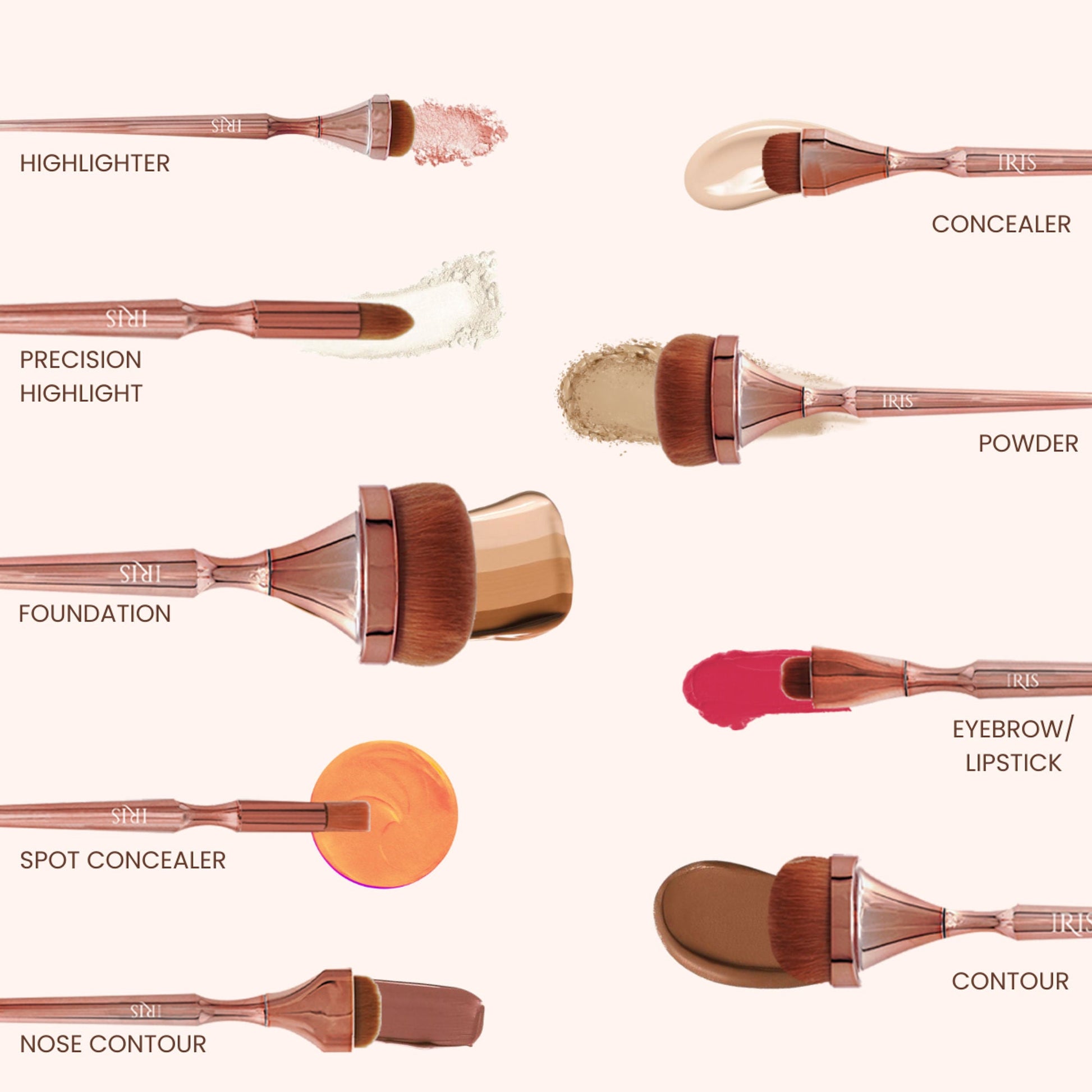 IRIS COSMETICS Luminous HD Nose Contour Brush