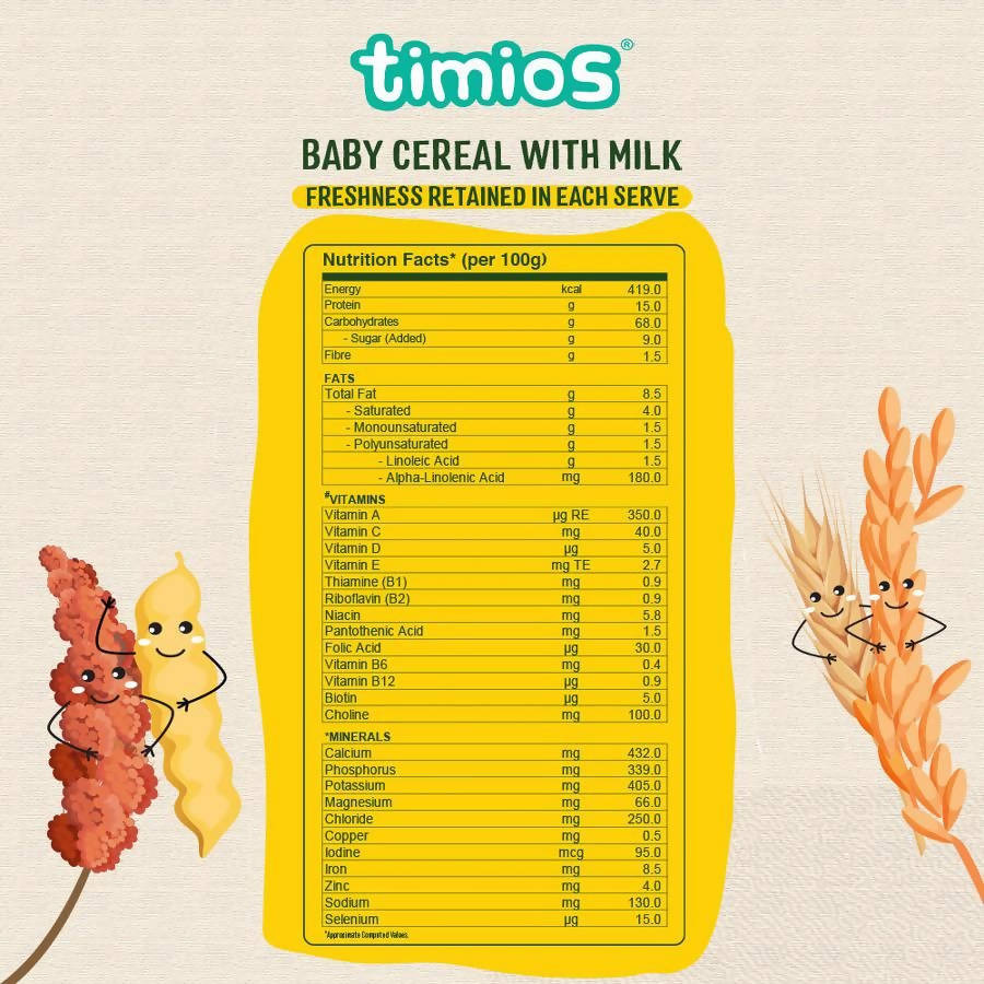 Timios Organic Multigrain Veg Baby Cereal  Grab2Buy Timios Grab2Buy
