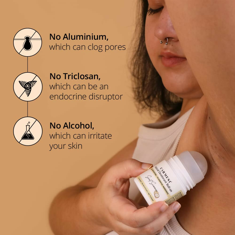 Carmesi Natural Underarm Roll On Deodorant for Women - Sweet Summer 