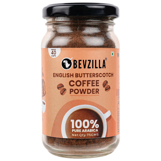 Bevzilla Instant Coffee Powder (English Butterscotch Flavour) 