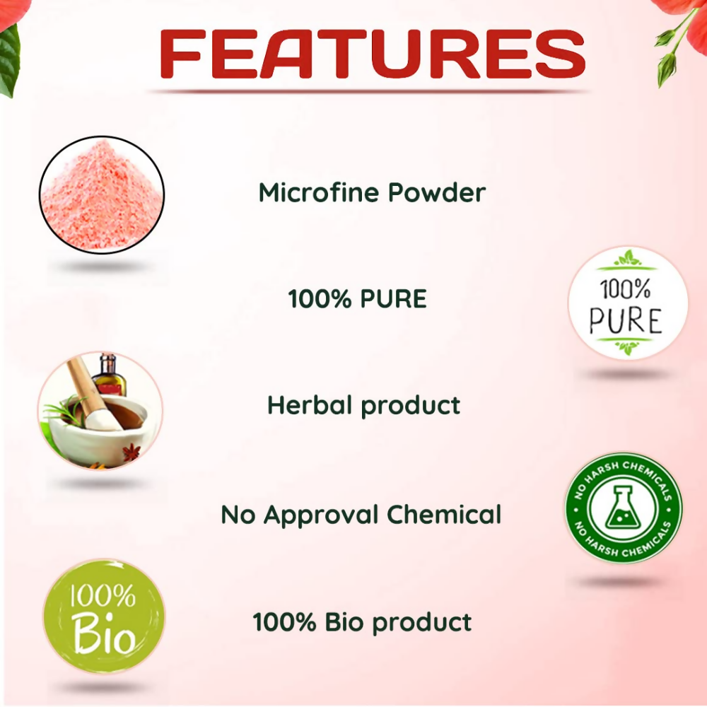 VedicAyurveda Bio-Organic Industry Hibiscus Powder  Grab2Buy VedicAyurveda Grab2Buy