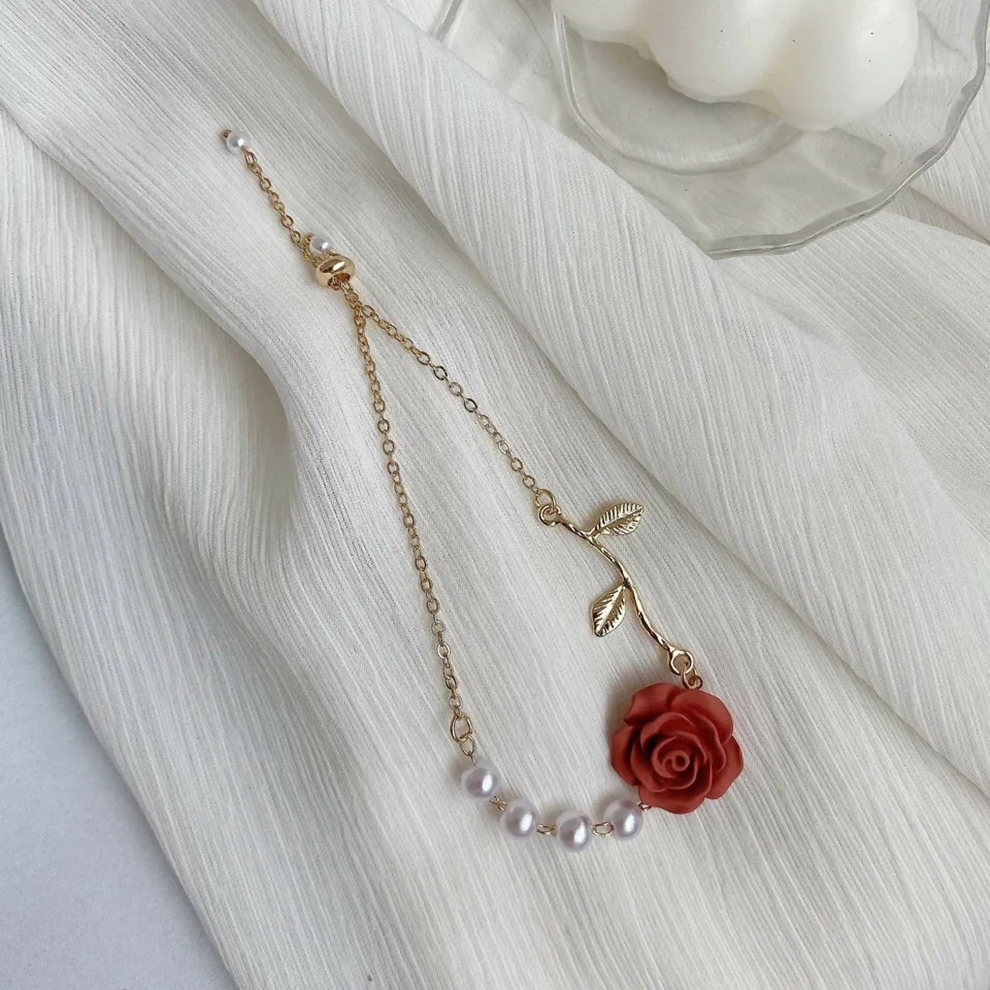 Joban Fashion Red Rose Bracelet 