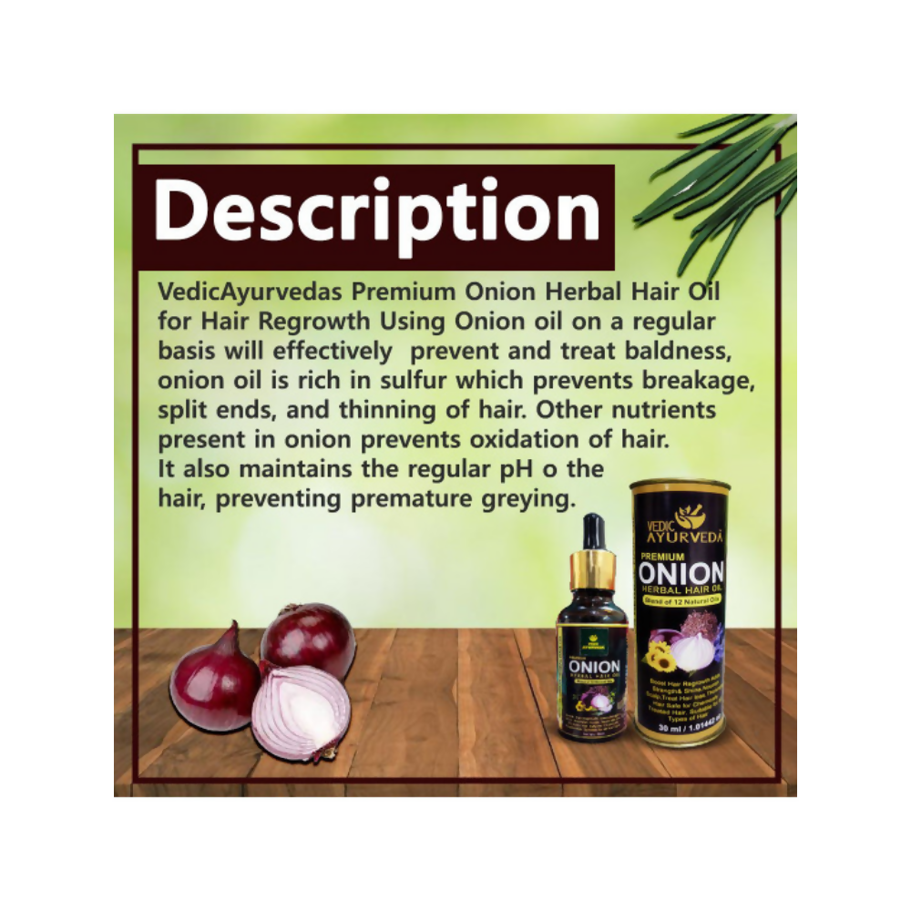 VedicAyurveda Onion Hair Oil for hair  Grab2Buy VedicAyurveda Grab2Buy