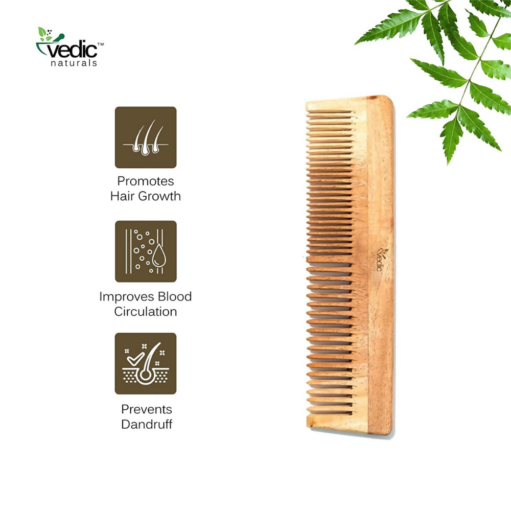 Vedic Naturals Neem Wood Comb  Grab2Buy Vedic Naturals Grab2Buy