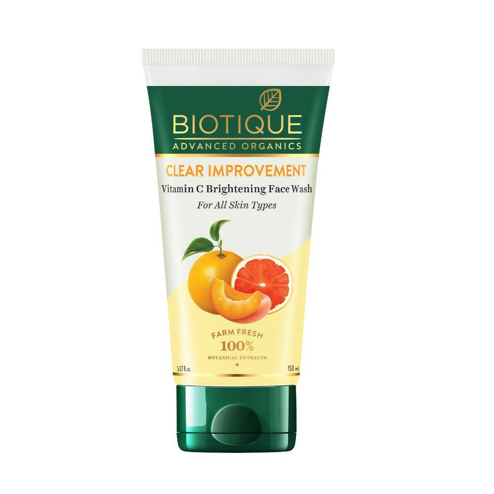 Biotique Advanced Organics Clear Improvement Vitamin C Brightening Face Wash - Grab2buy
